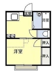 グリューネ館の物件間取画像